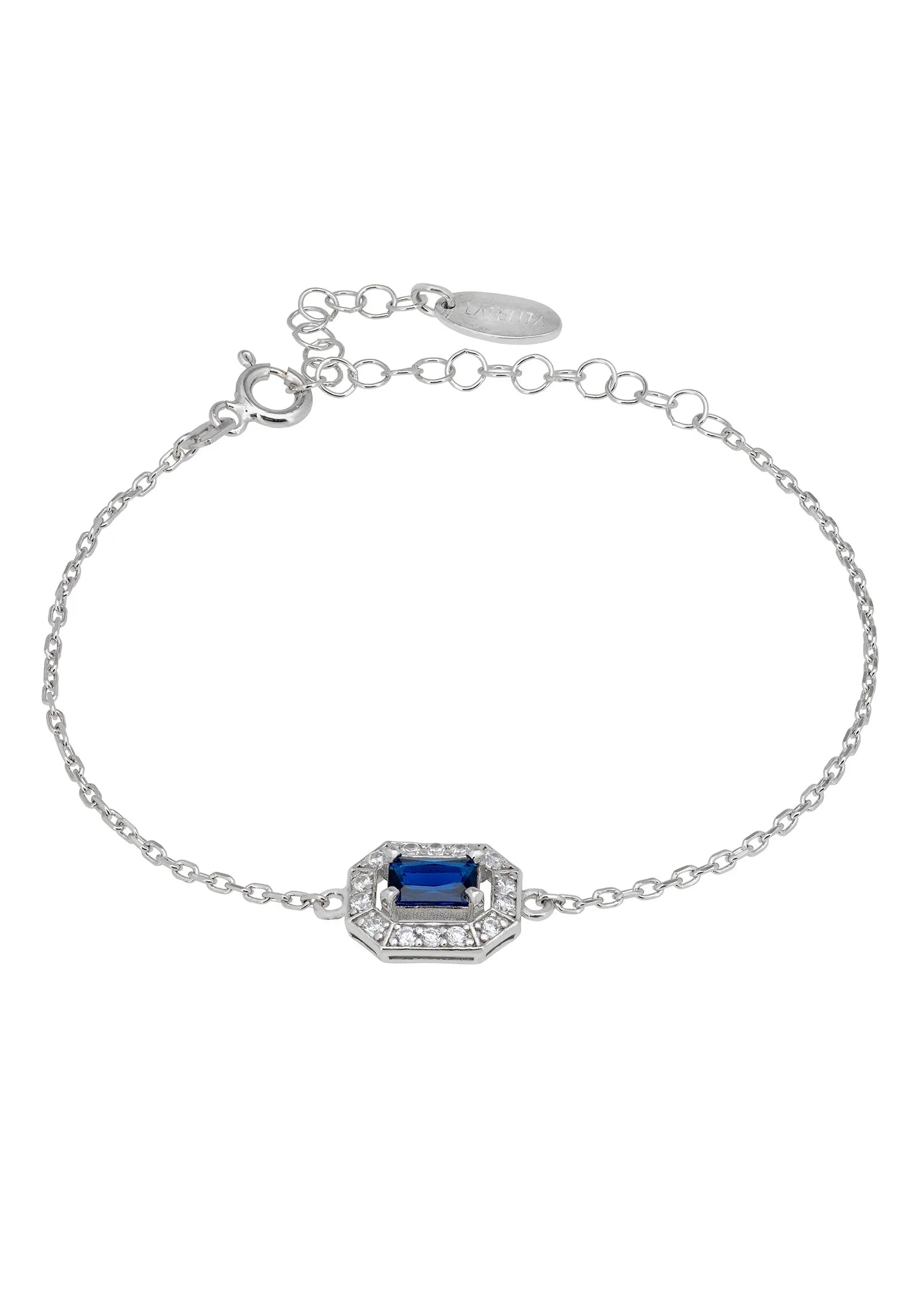Whistledown Gemstone Bracelet Sapphire Silver