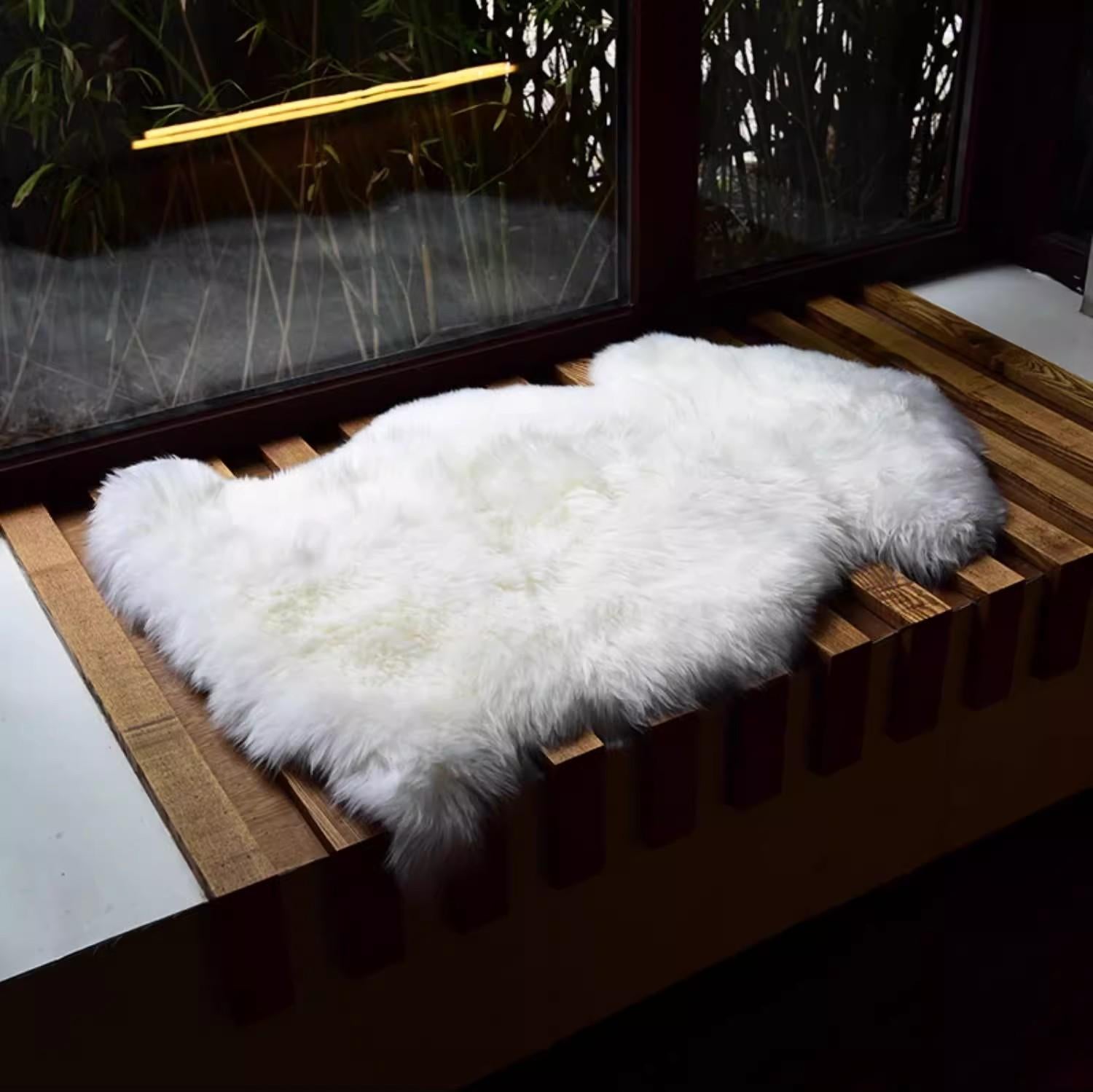 New Zealand Imported Wool Carpet Sofa Cushion Whole Sheepskin Cushion Floor Mat