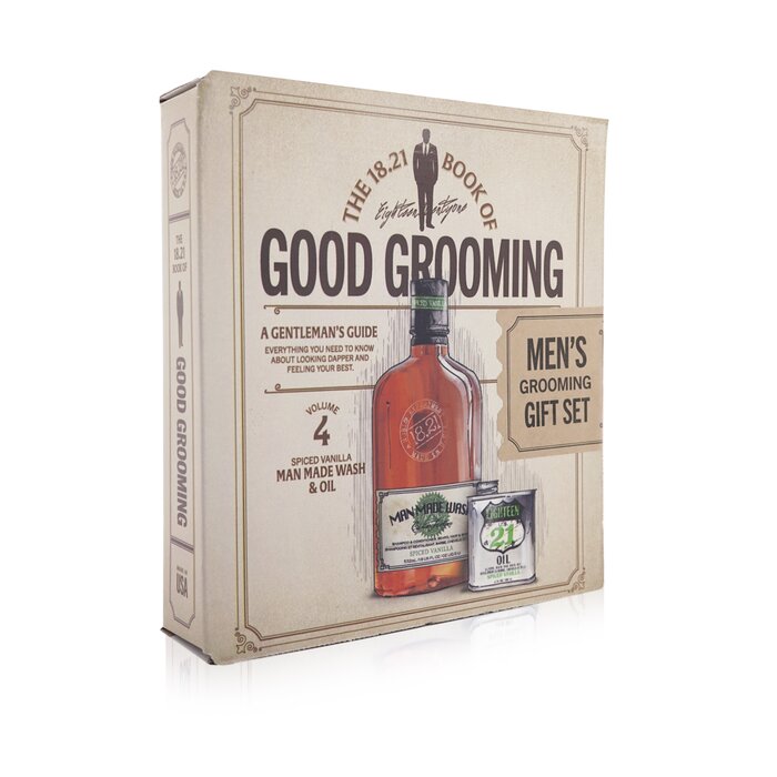 18.21 MAN MADE - Book of Good Grooming Gift Set Volume 4: Spiced Vanilla (Wash 532ml + Oil 60ml)