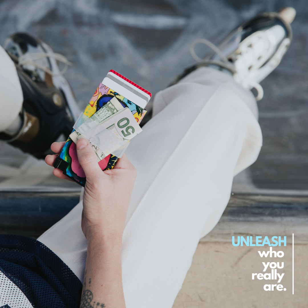 Stylish Ultra Slim Wallet RFID Blocking Premium Aluminum Card Holder W/Trigger to Slide Up Cards - Complete Packaging W/