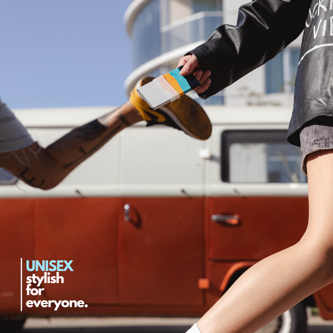 Stylish Ultra Slim Wallet RFID Blocking Premium Aluminum Card Holder W/Trigger to Slide Up Cards - Complete Packaging W/