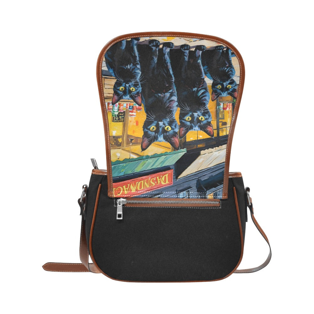 Market Kitties Saddle Bag