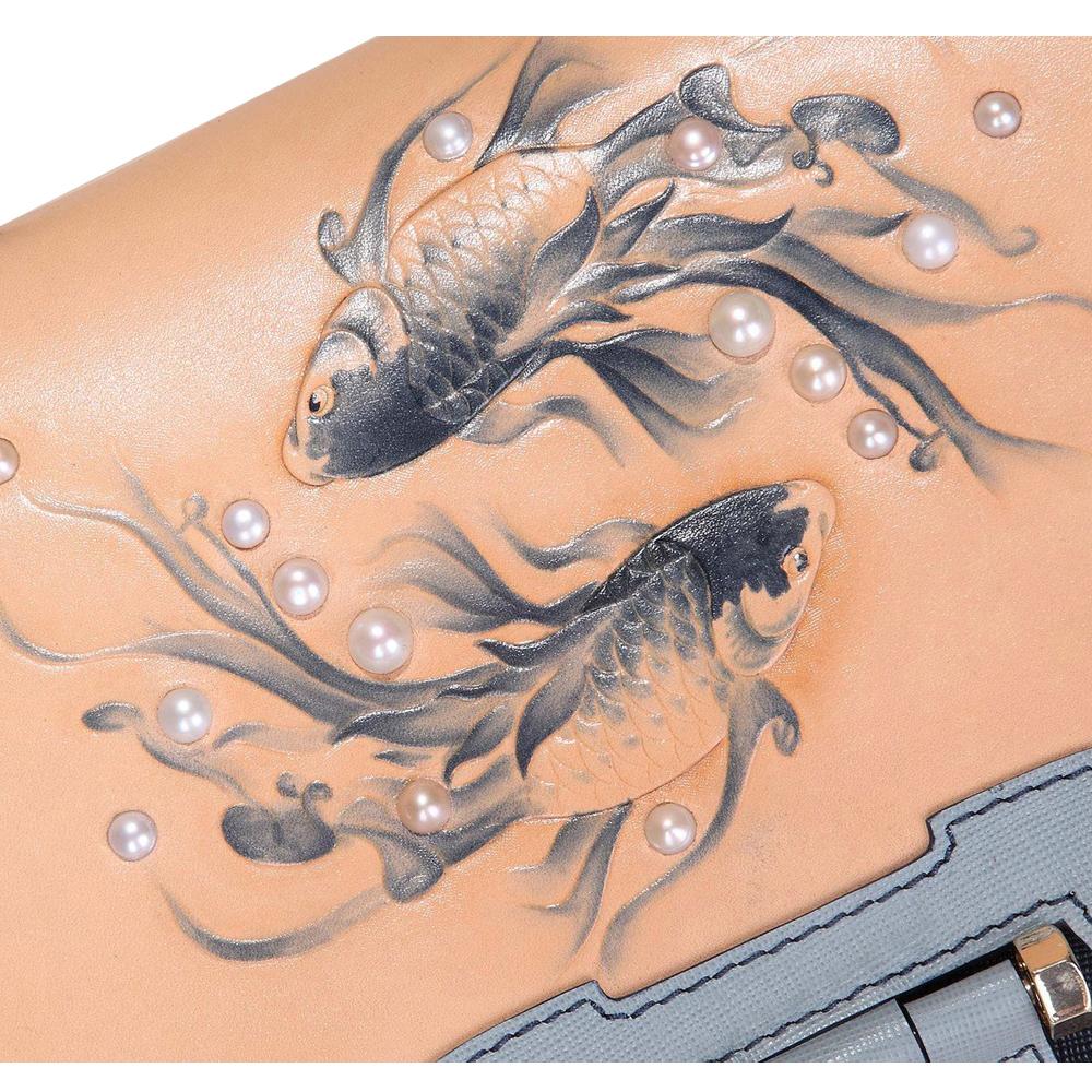 Koi Small Blue Satchel