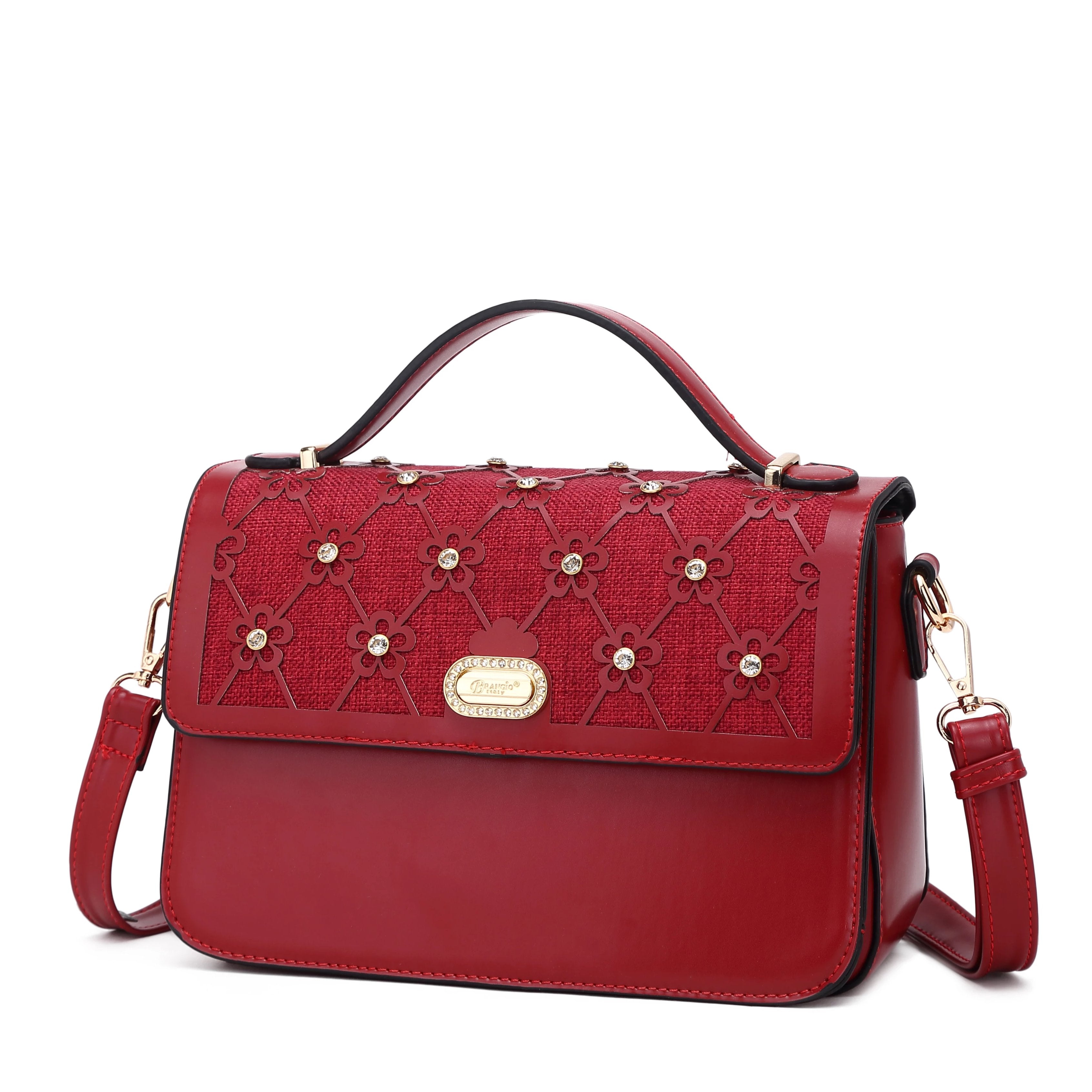 Wildflower Handmade Crossbody Satchel Evening Bag