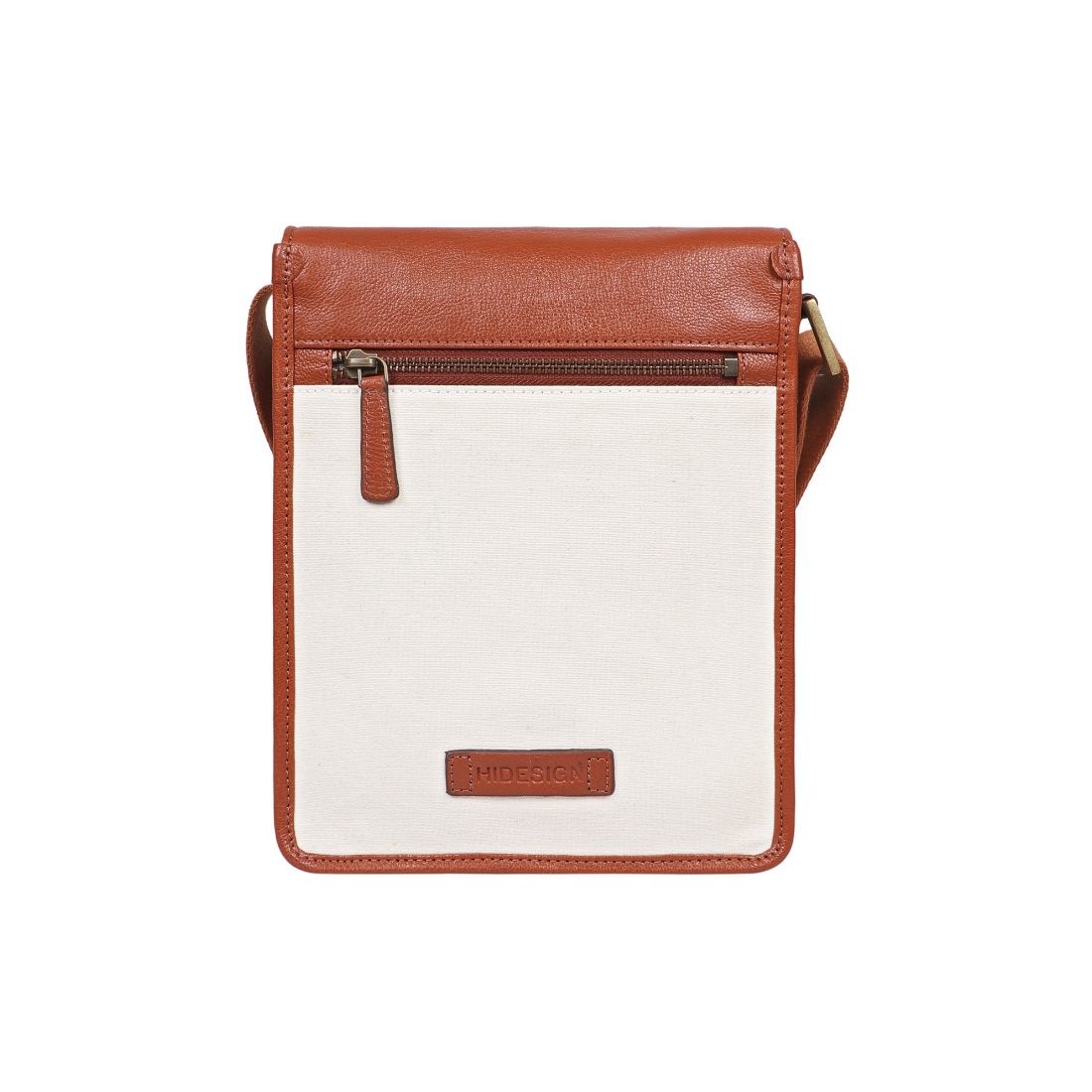 Aiden Genuine Leather and Canvas Mini Crossbody Men/Women Messenger Bag/Travel Bag / 10.5