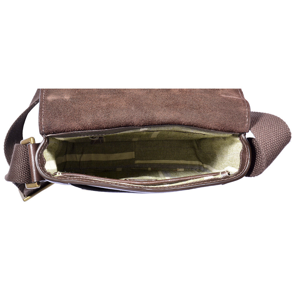 Aiden Genuine Leather Mini Crossbody Men/Women Messenger Bag/Travel Bag / 10.5