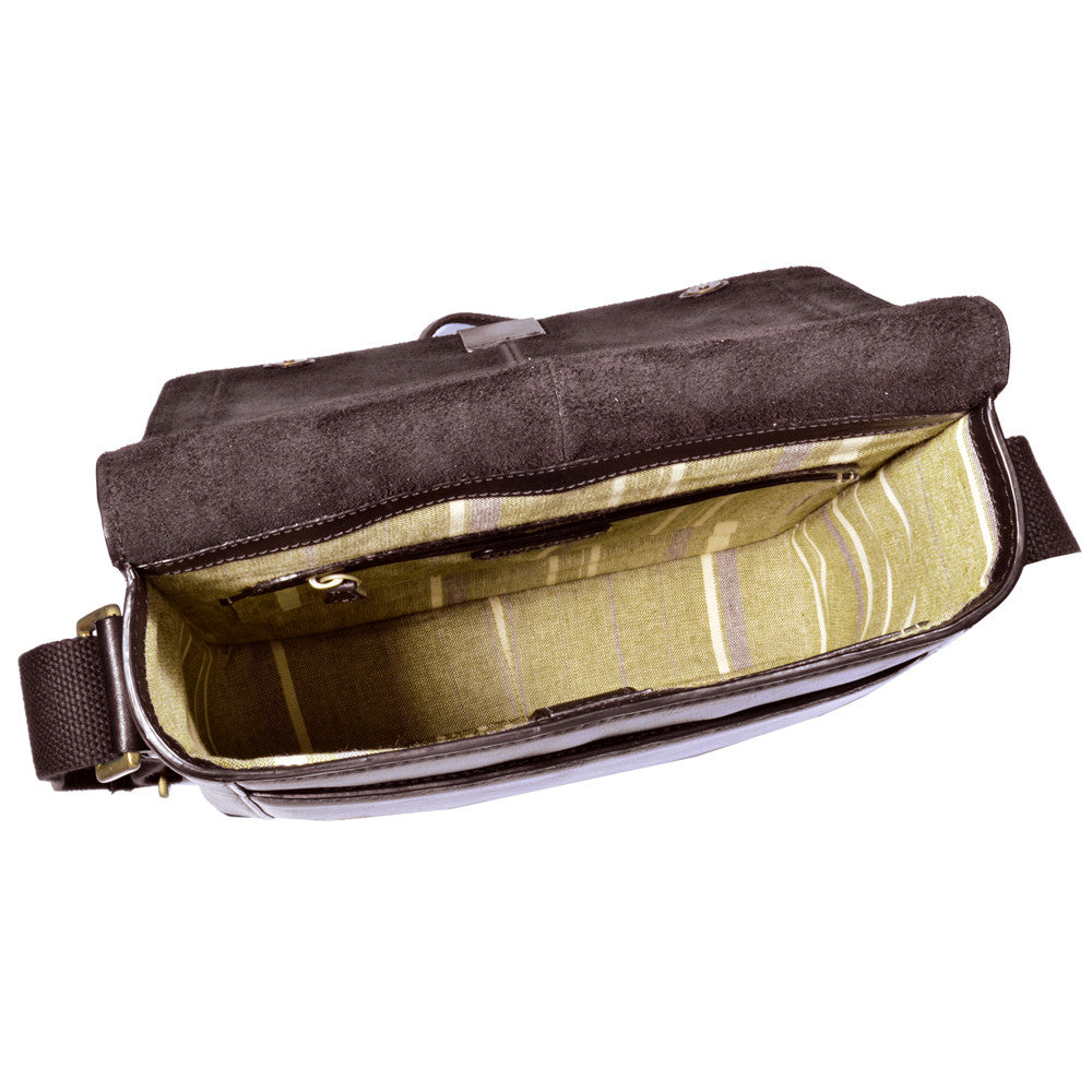 Aiden Genuine Leather Medium Crossbody Men/Women Shoulder Messenger Bag/Travel Bag / 10.5