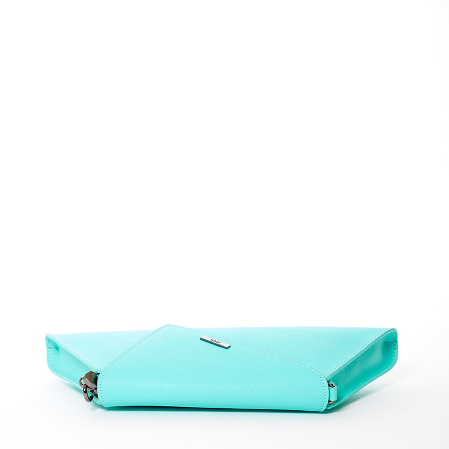 Leather Clutch Bag Turquoise Evening Purse Unique Women's Handbag