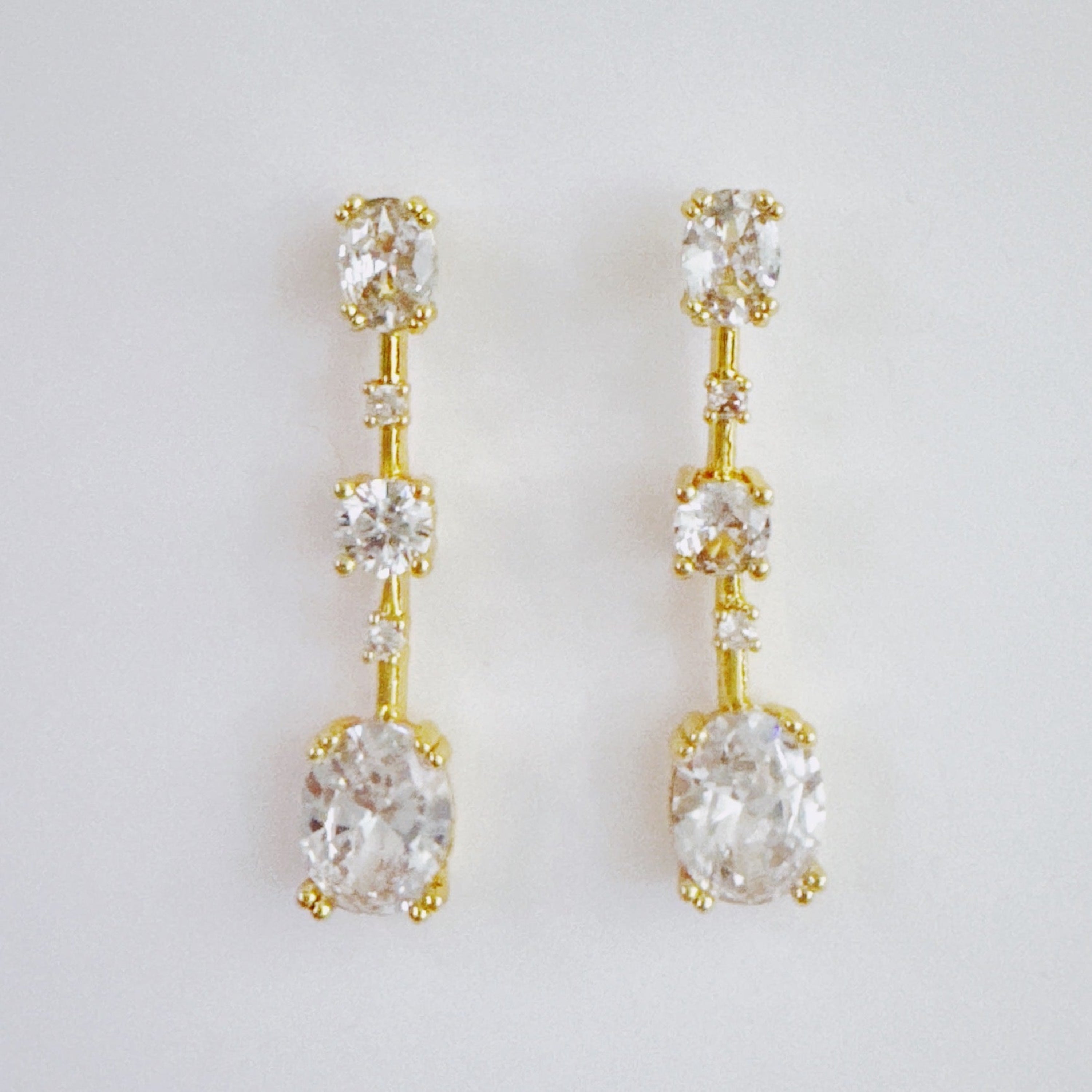 Brilliant CZ Drop Earrings