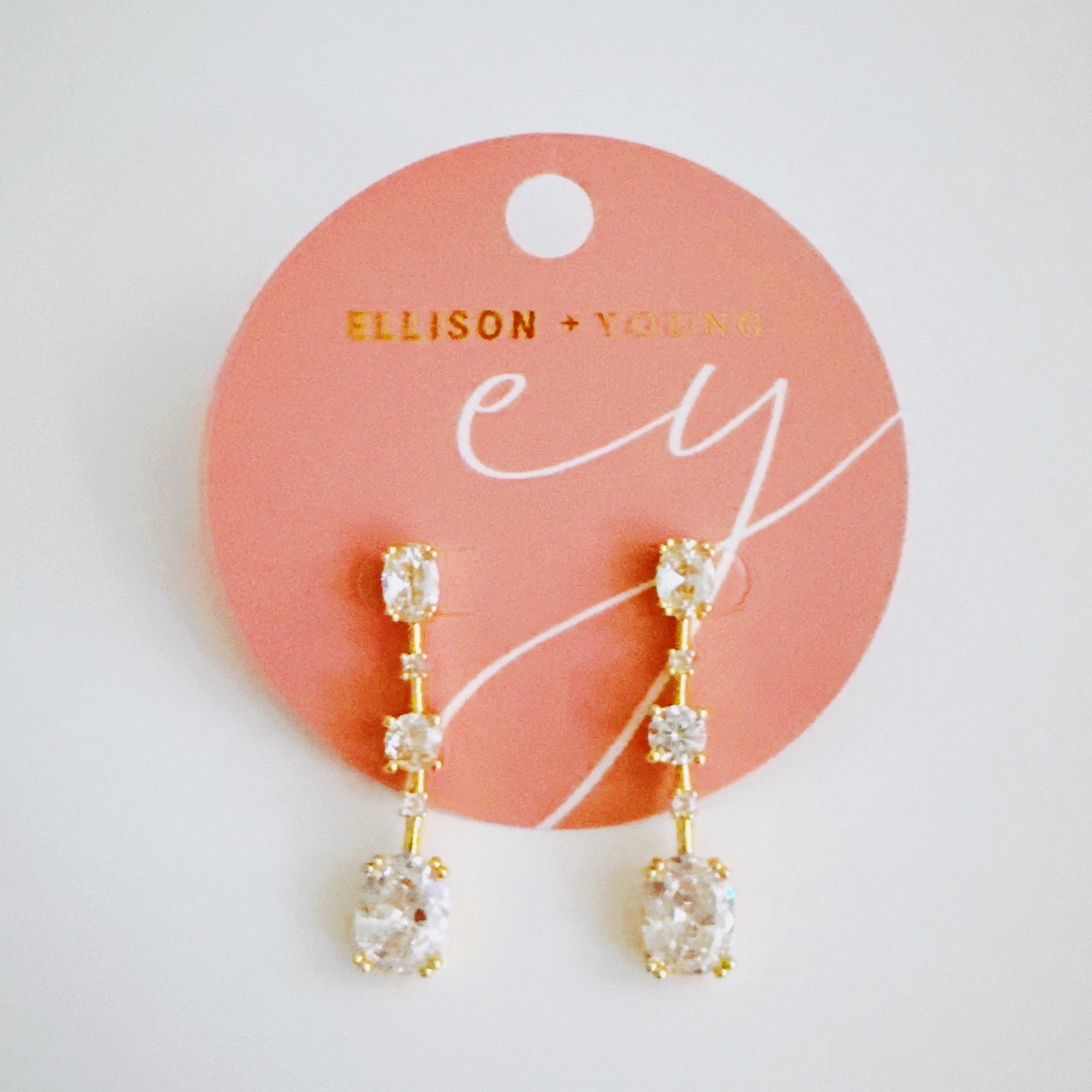 Brilliant CZ Drop Earrings