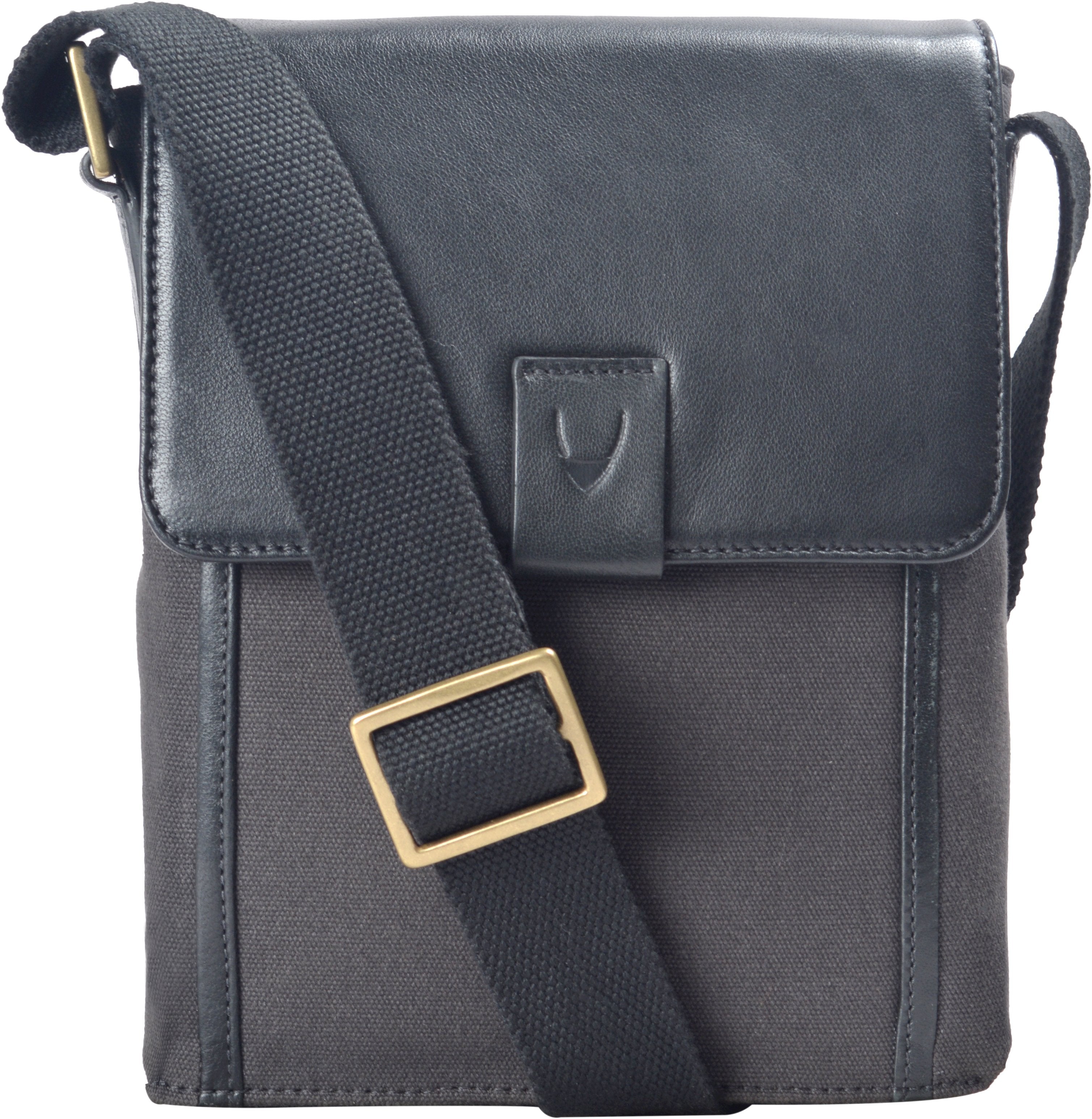 Aiden Genuine Leather and Canvas Mini Crossbody Men/Women Messenger Bag/Travel Bag / 10.5