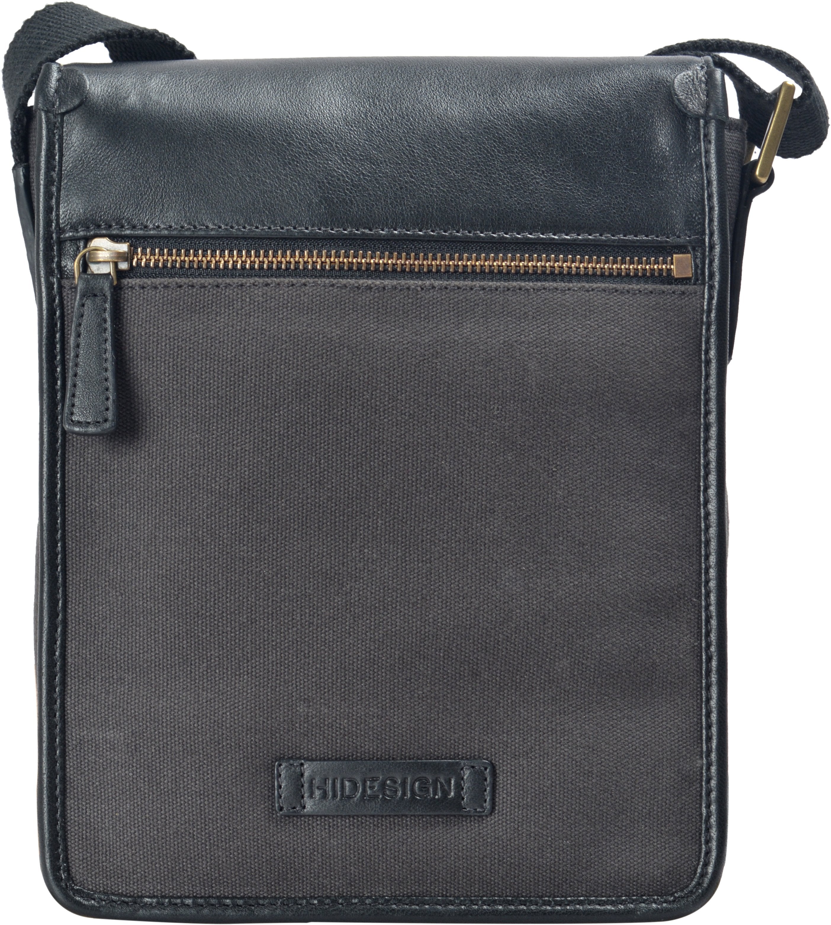 Aiden Genuine Leather and Canvas Mini Crossbody Men/Women Messenger Bag/Travel Bag / 10.5