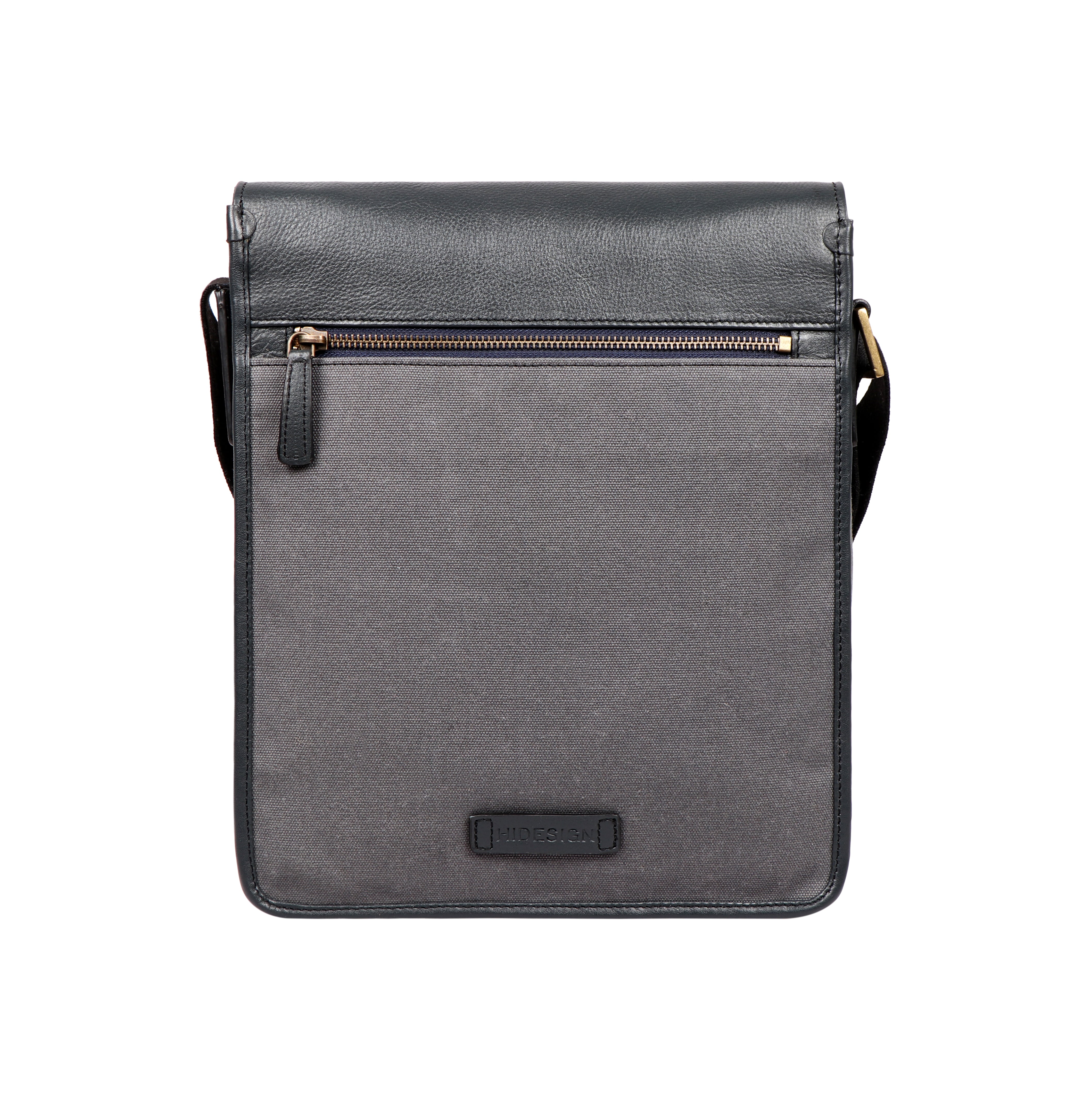 Aiden Genuine Leather and Canvas Medium Crossbody Men/Women Shoulder Messenger Bag/Travel Bag / 10.5