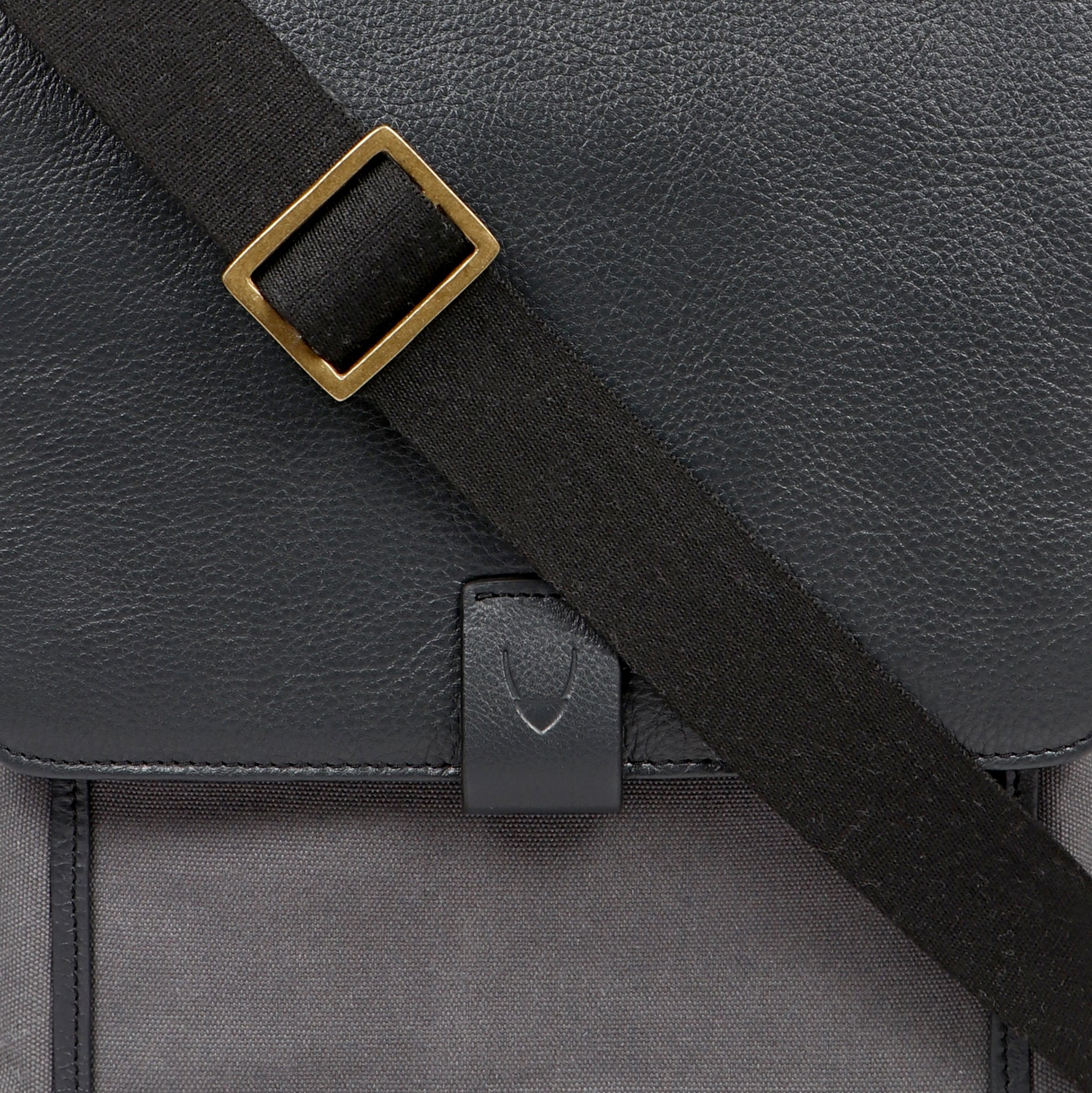 Aiden Genuine Leather and Canvas Medium Crossbody Men/Women Shoulder Messenger Bag/Travel Bag / 10.5