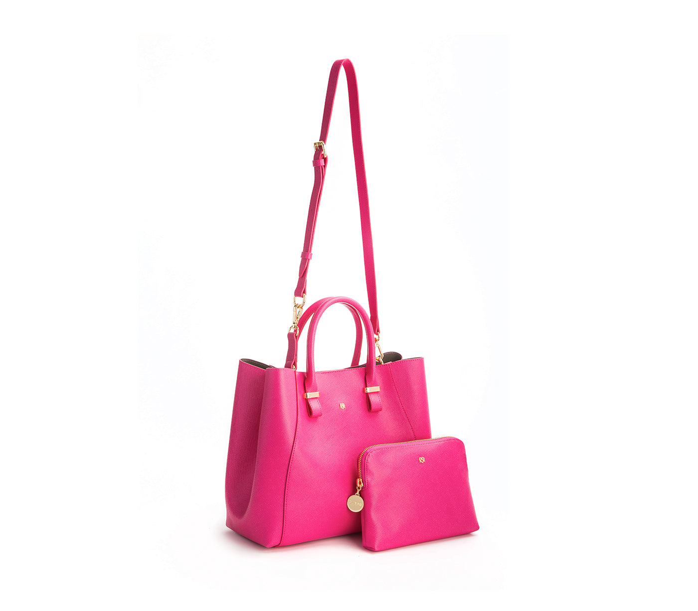Jane - Hot Pink Vegan Leather Satchel