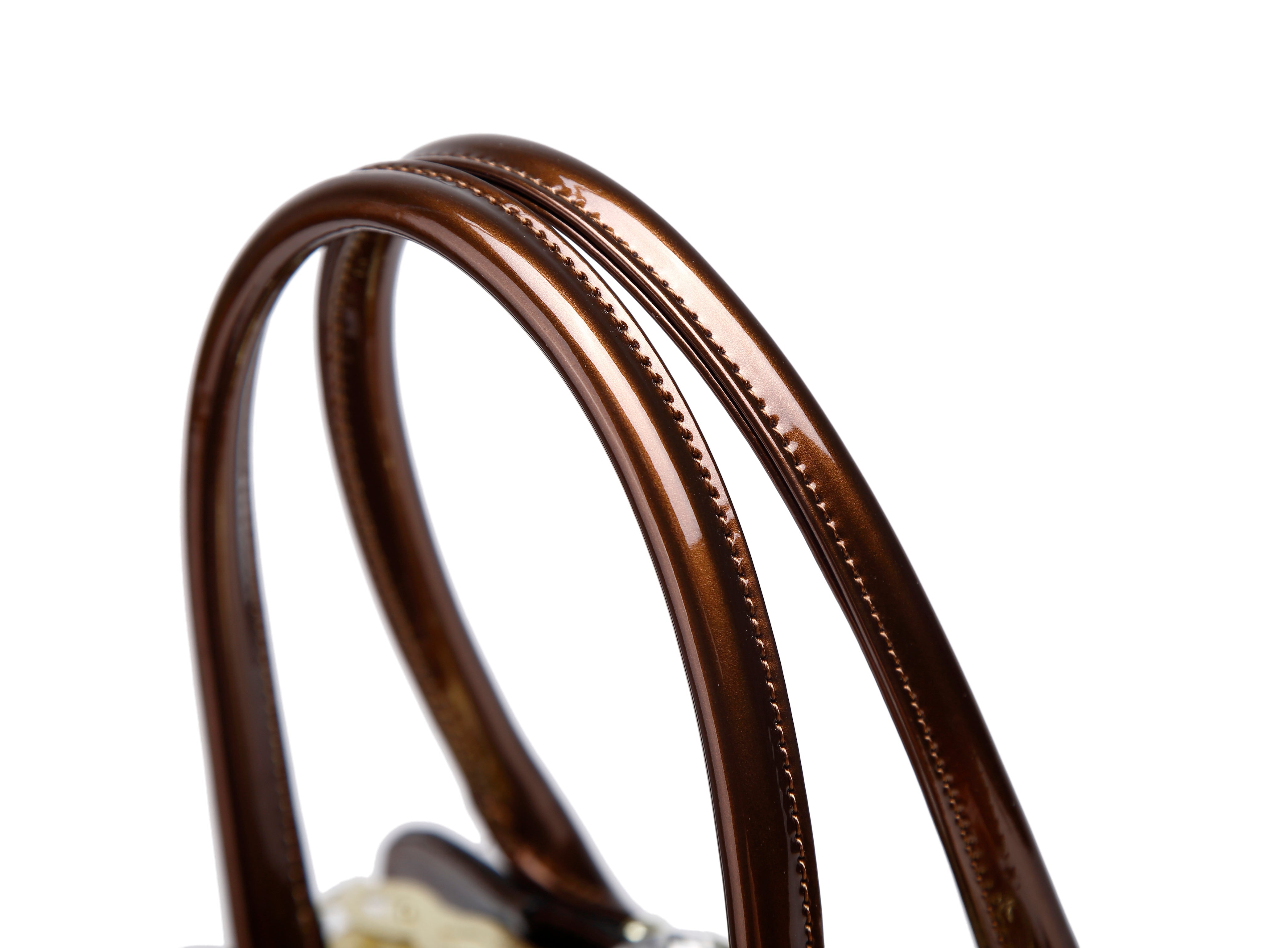 Brangio Embossed Rose Handbag