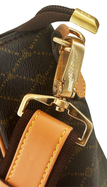 Misty Milan Monogram  Genuine Leather Tote Bag  [Made in Italy]