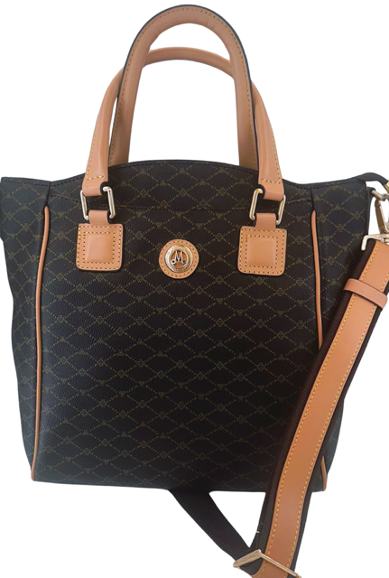 Misty Milan Monogram  Genuine Leather Tote Bag  [Made in Italy]