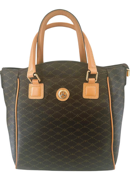 Misty Milan Monogram  Genuine Leather Tote Bag  [Made in Italy]