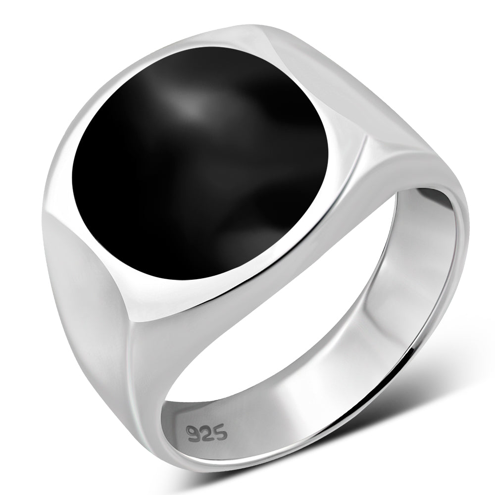 Black Onyx Sterling Silver Ring