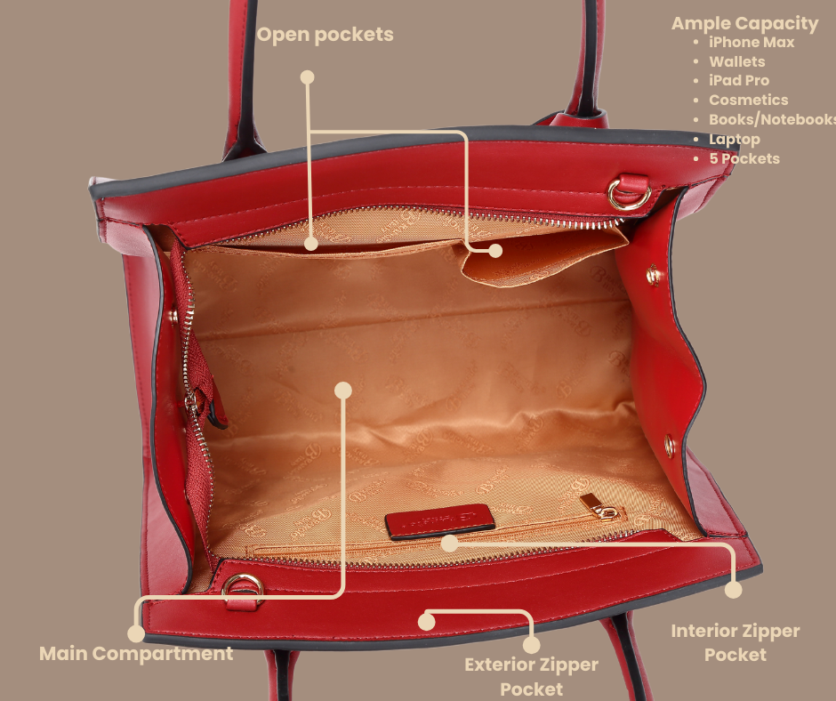 Brangio Italy Ostrich-Embossed Luxury Handbag – Neutral Faux Leather Satchel Purse With Gold Lock Accent | U.S.A. Compan