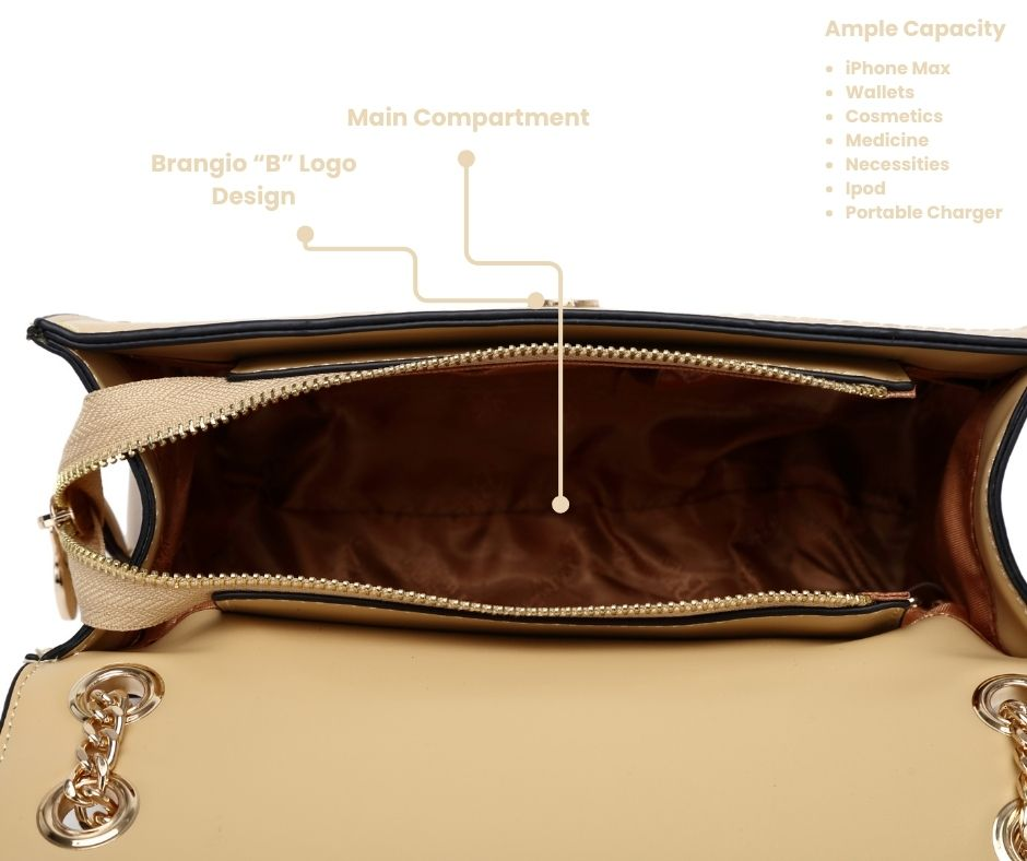 Brangio Elegant Chain Strap Shoulder Bag