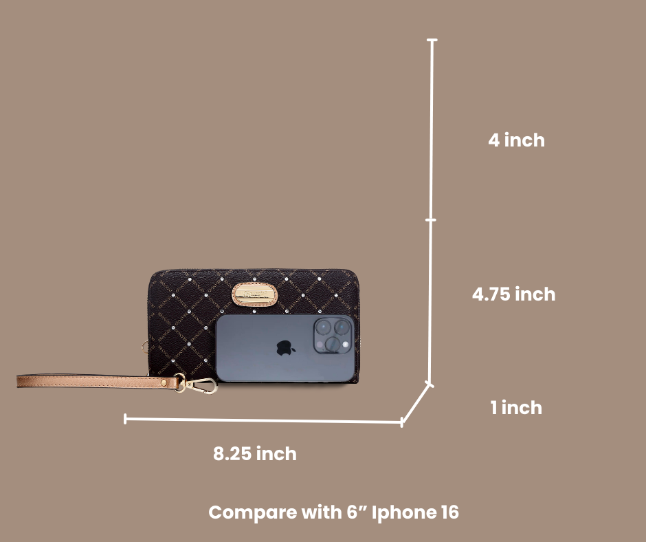 Ruby Romance Crystal Stud Top Handle Bag