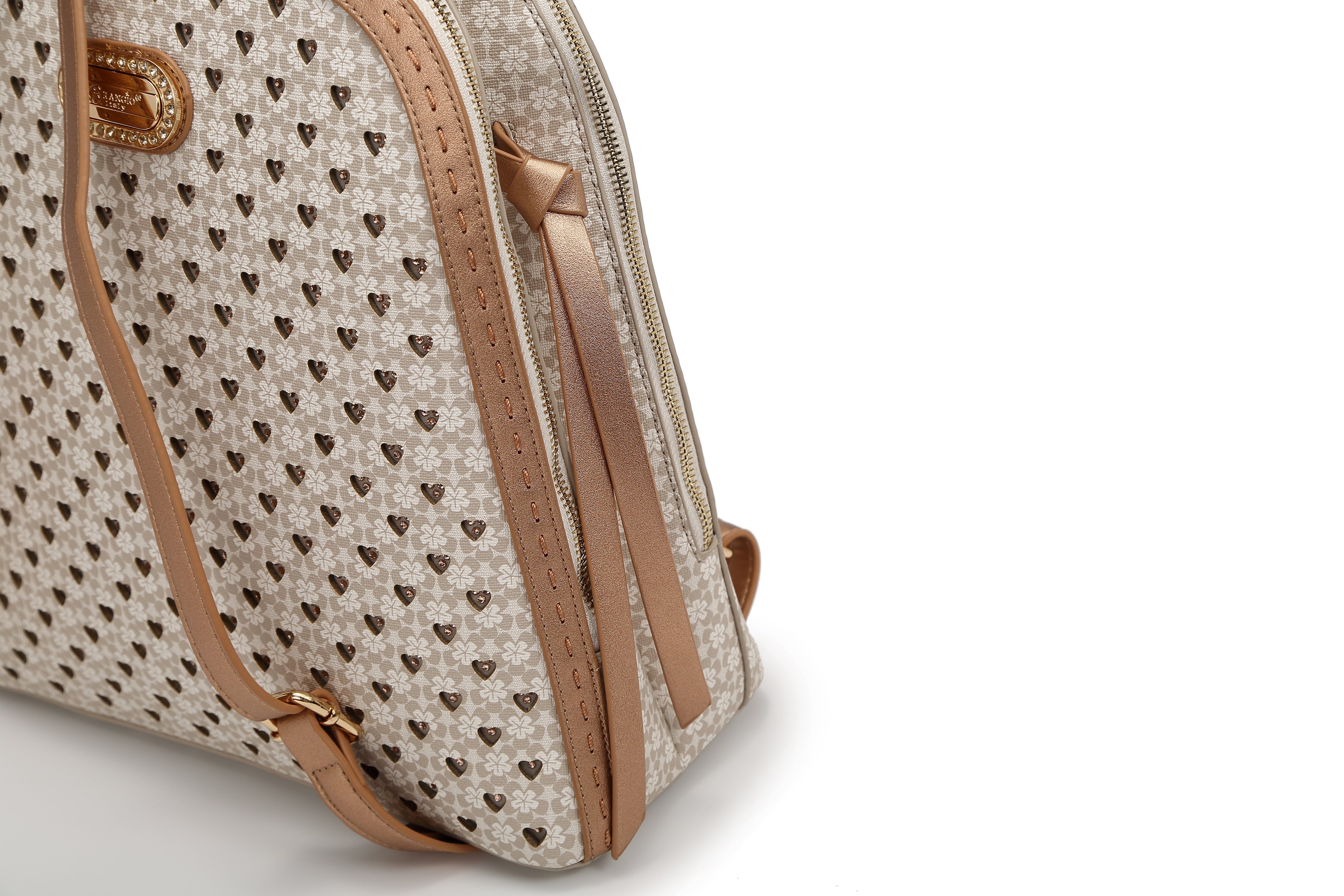 Brangio Luxury Floral-Print Backpack