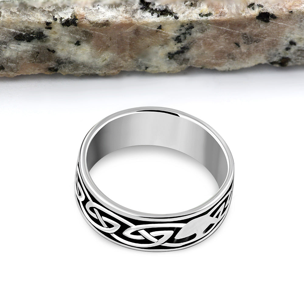 Celtic Band Silver Ring