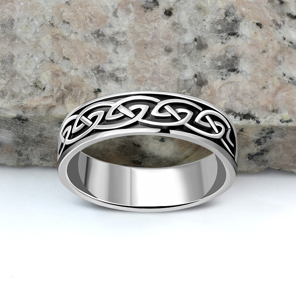Celtic Band Silver Ring