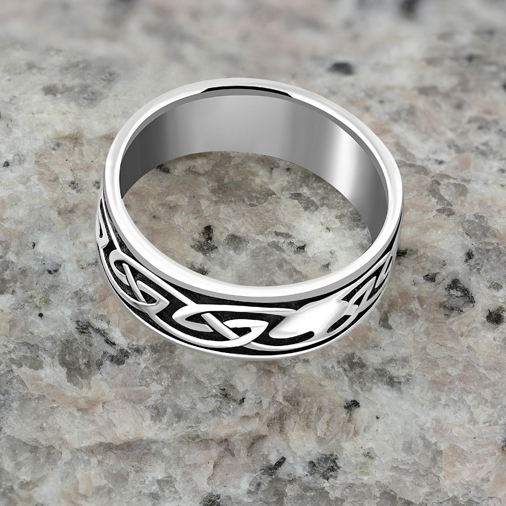 Celtic Band Silver Ring