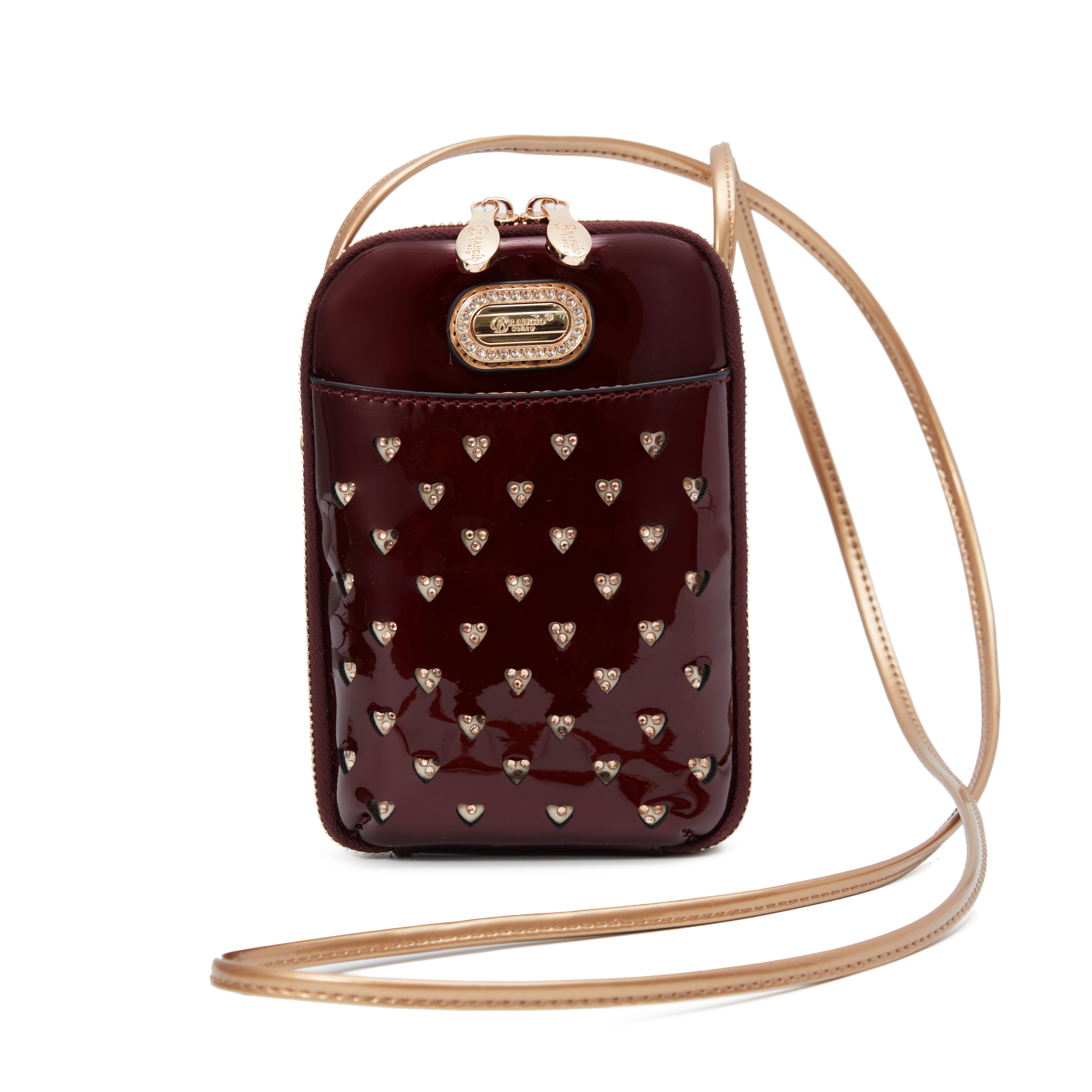 Brangio Luxe Heart Cutout Crossbody Bag
