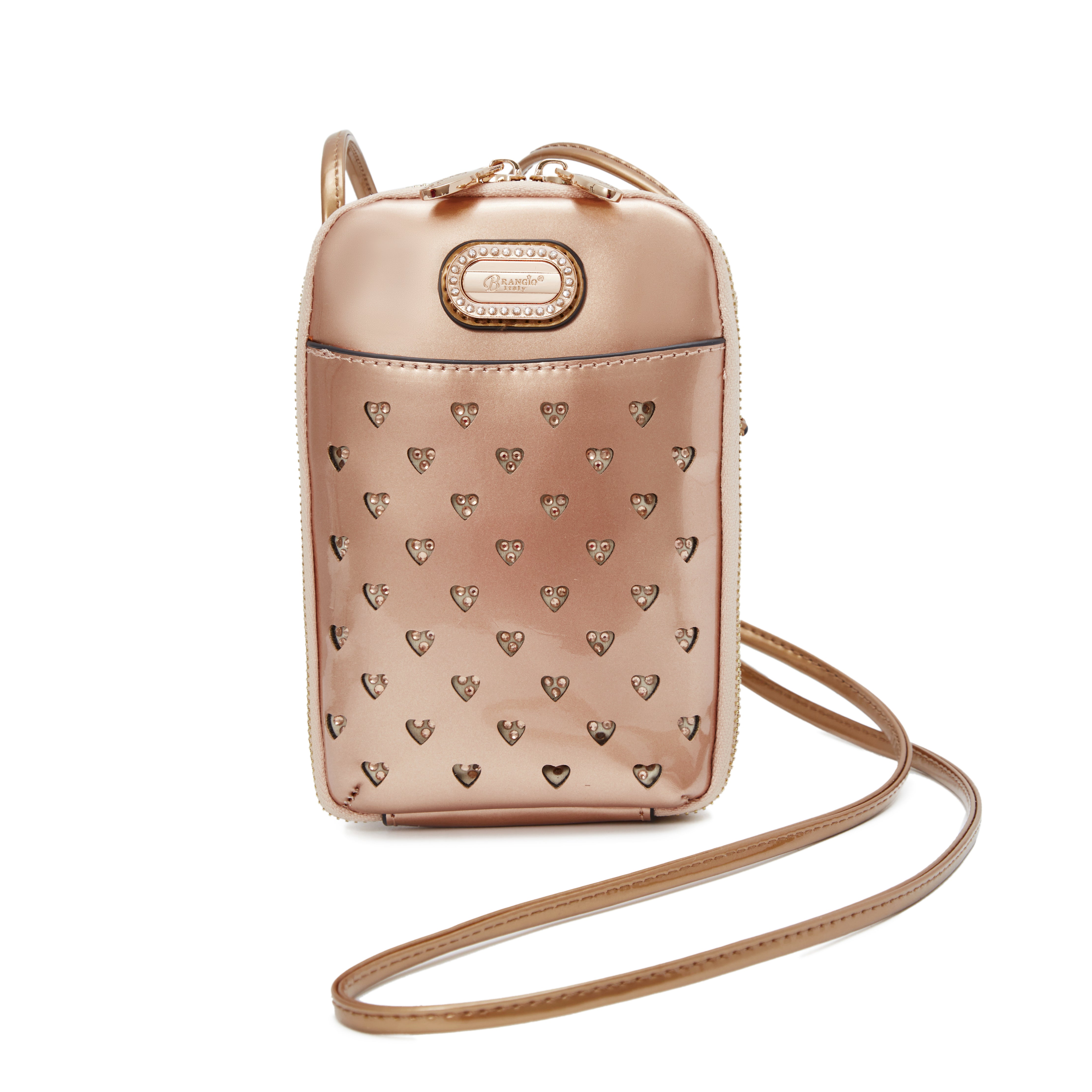 Brangio Luxe Heart Cutout Crossbody Bag