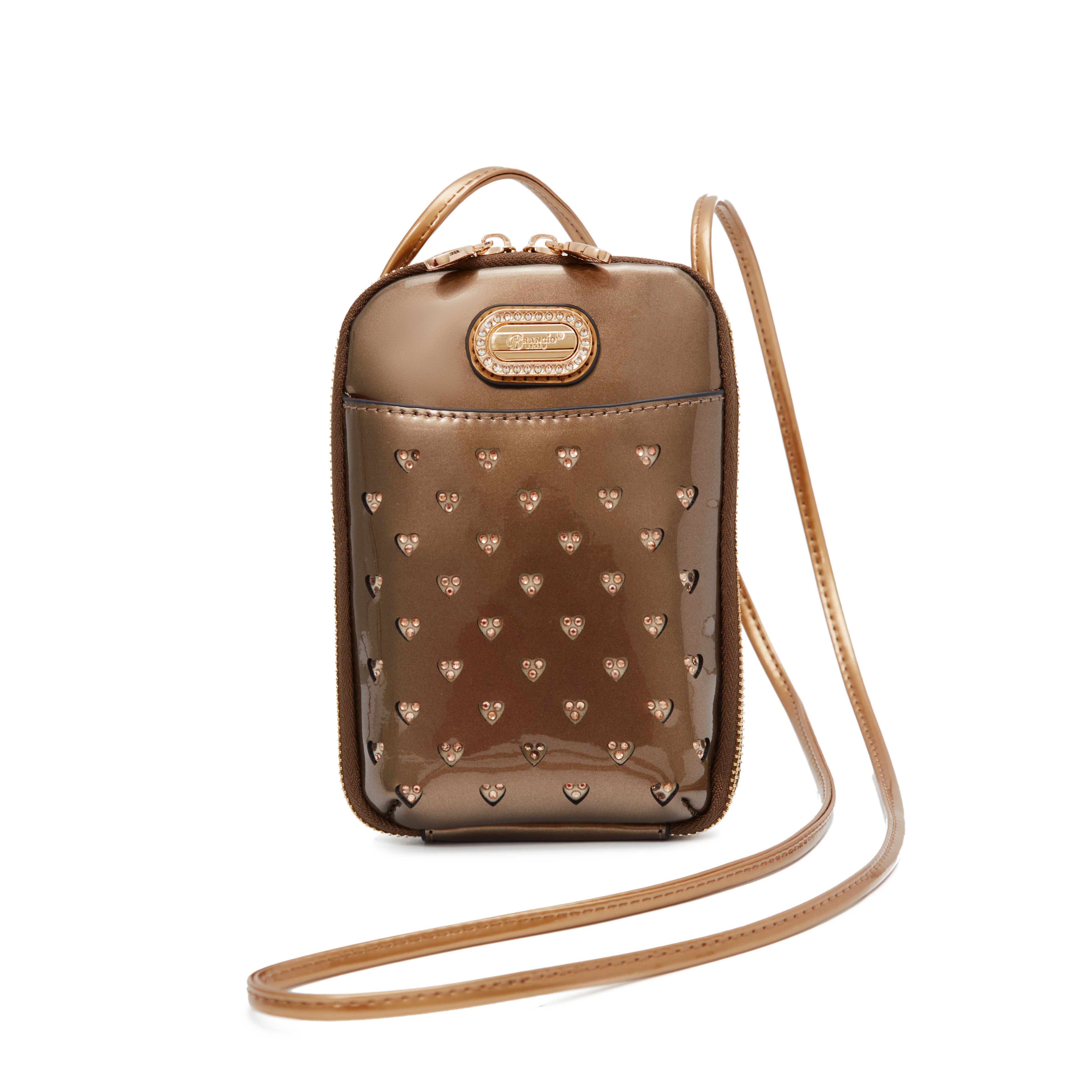 Brangio Luxe Heart Cutout Crossbody Bag