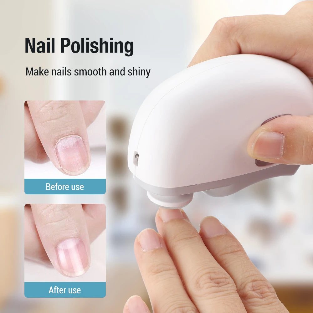 2-in-1 Electric Nail Clipper & Grinder – Portable