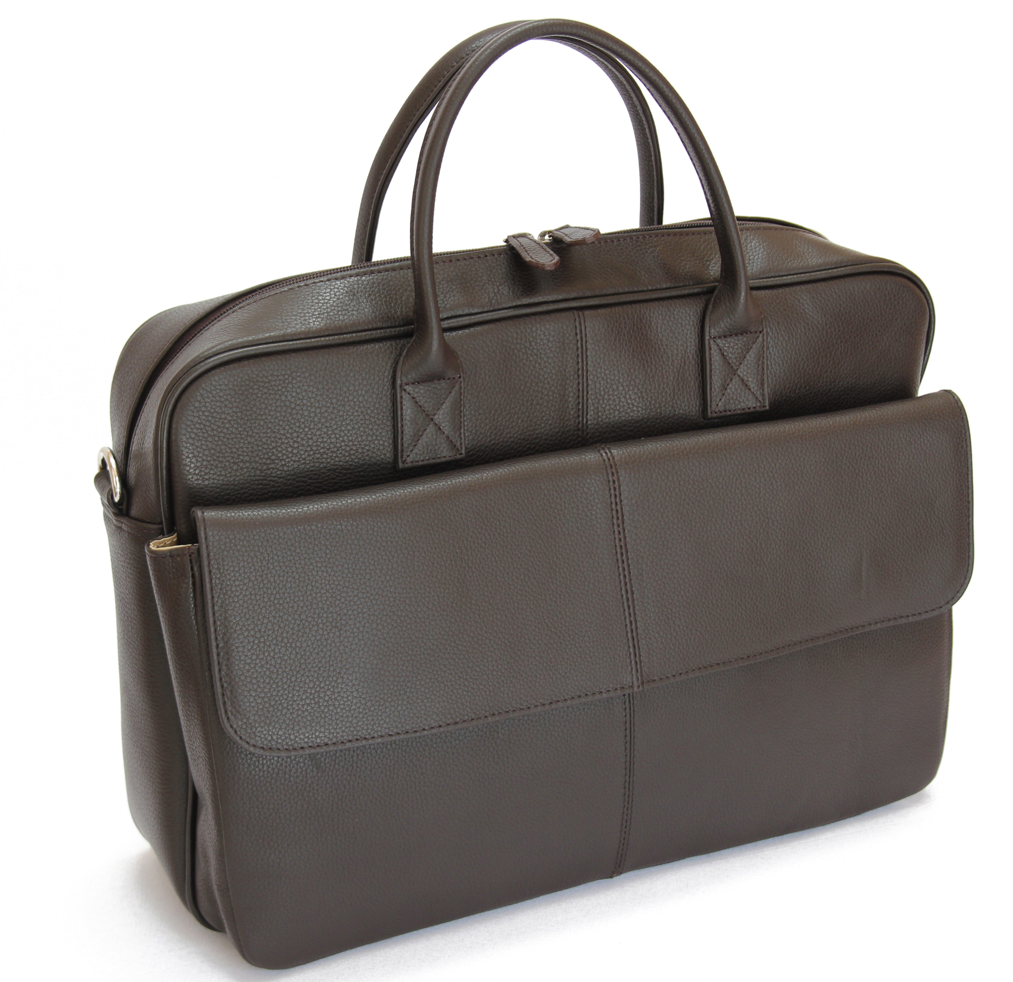 BRUNO -Leather Brown Briefcase MJ -Bag -Satchel -Moroccan Handmade