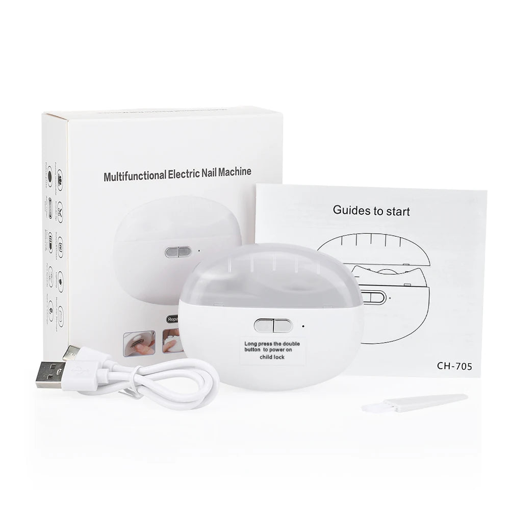 2-in-1 Electric Nail Clipper & Grinder – Portable