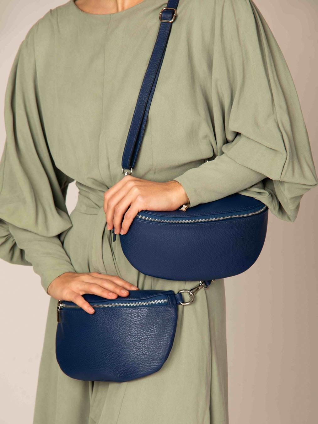 Multi-Way Leather Crossover Large