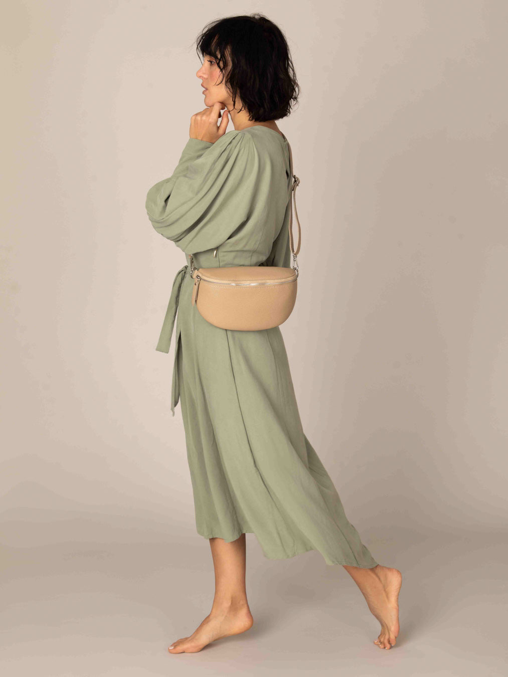 Multi-Way Leather Crossover Large