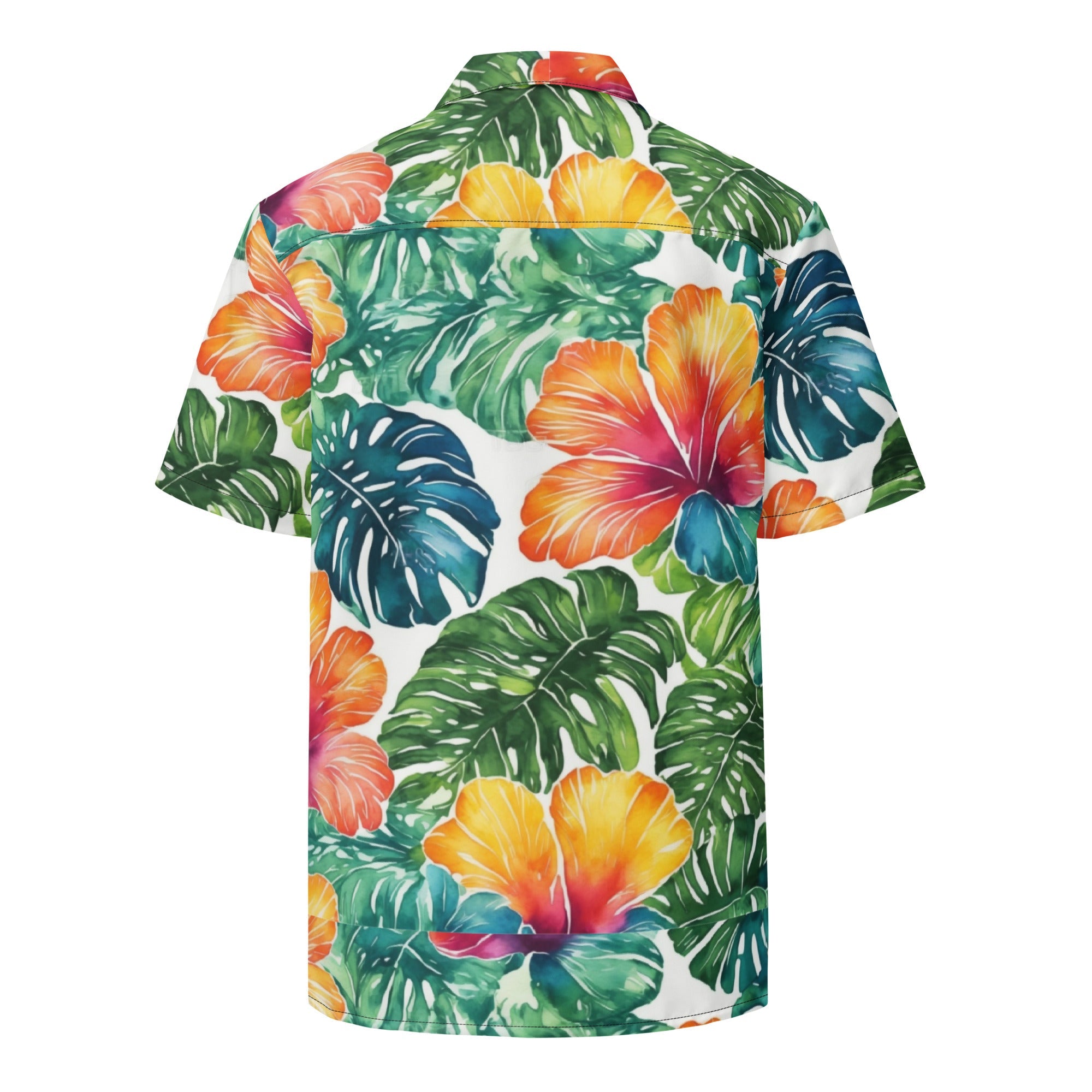 Vivid Floral 24 Unisex Button Shirt