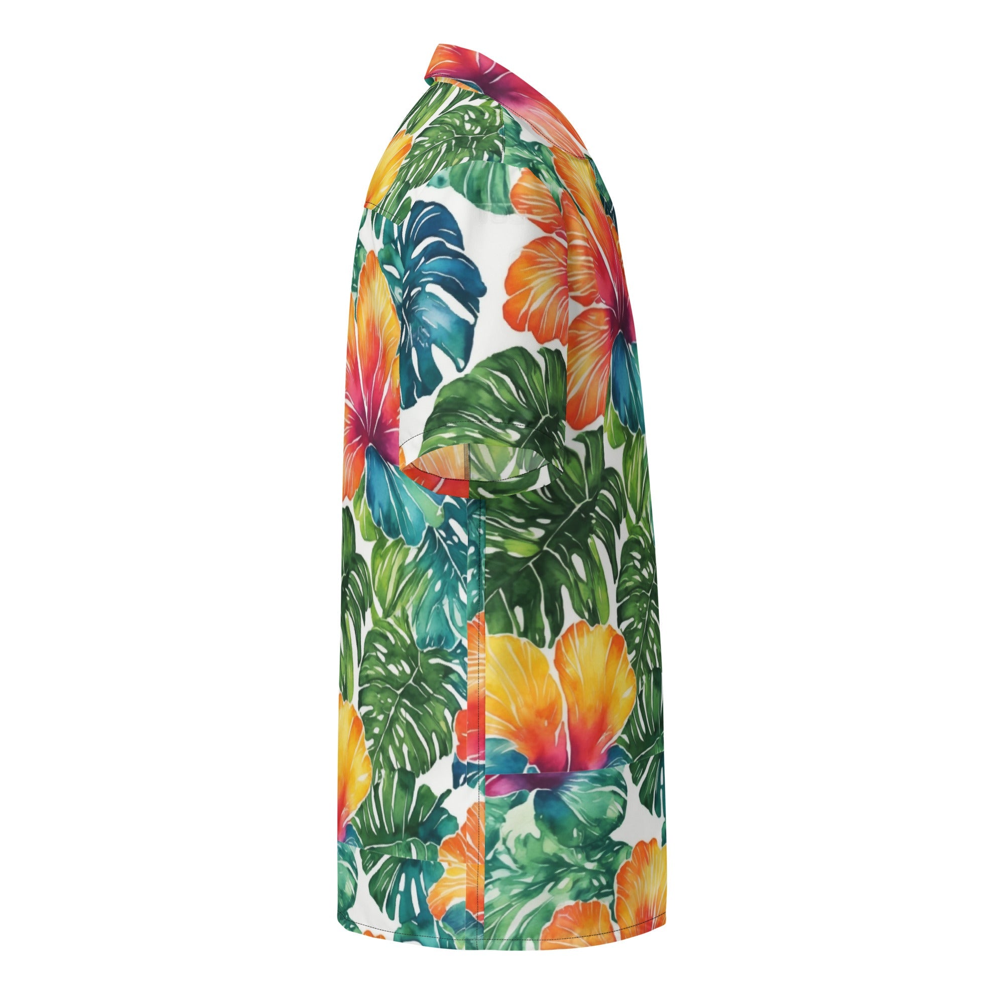 Vivid Floral 24 Unisex Button Shirt