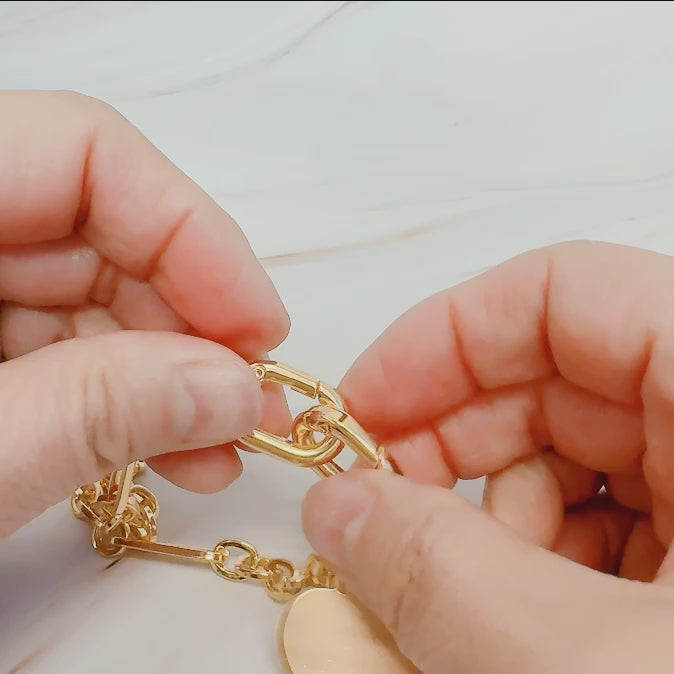 Sparkly Big Heart Bag Charm