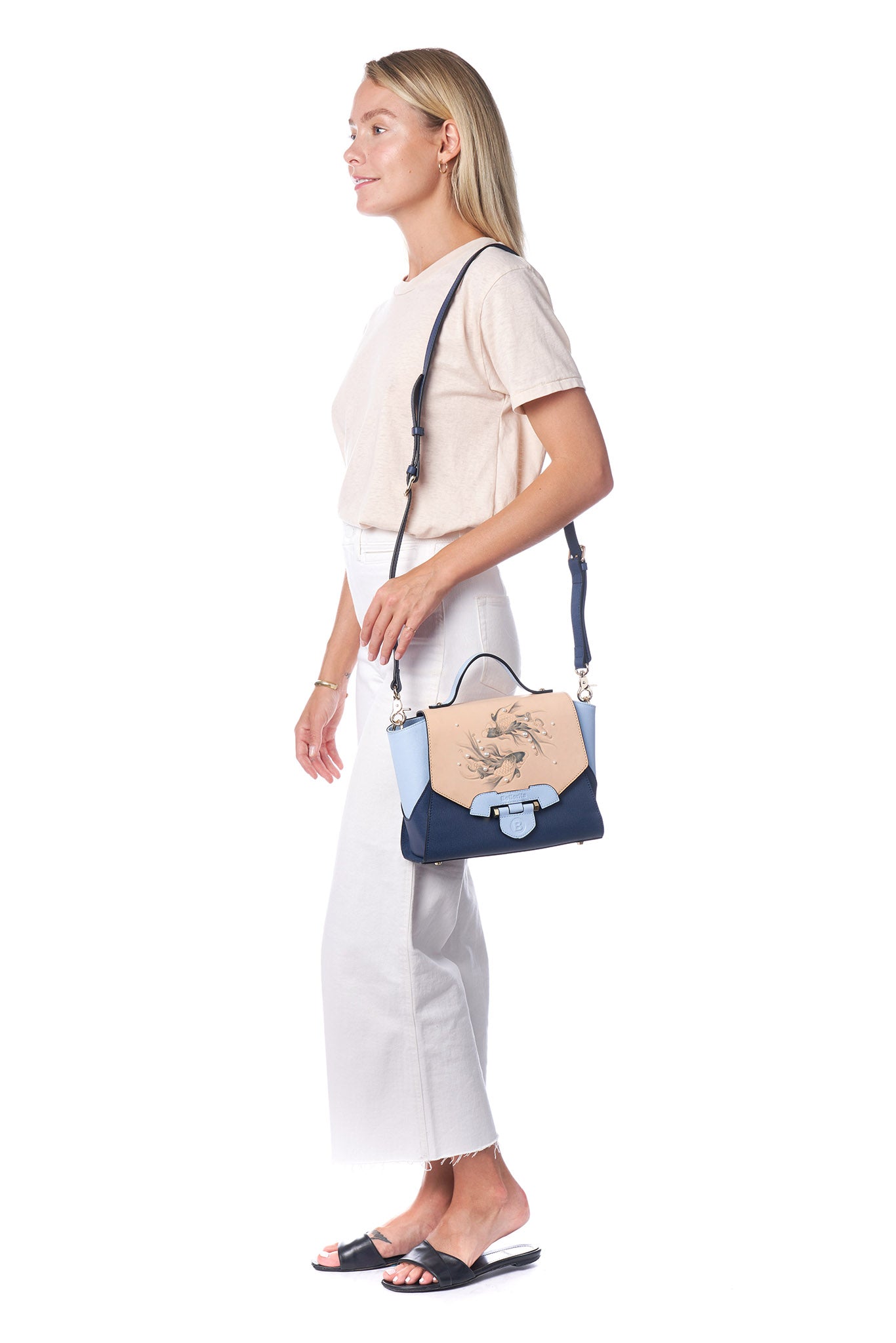 Koi Small Blue Satchel
