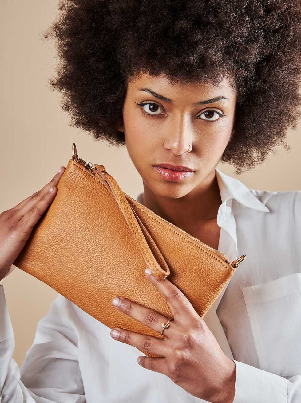 Eleganza Duo-Size Leather Purse (Bundle)