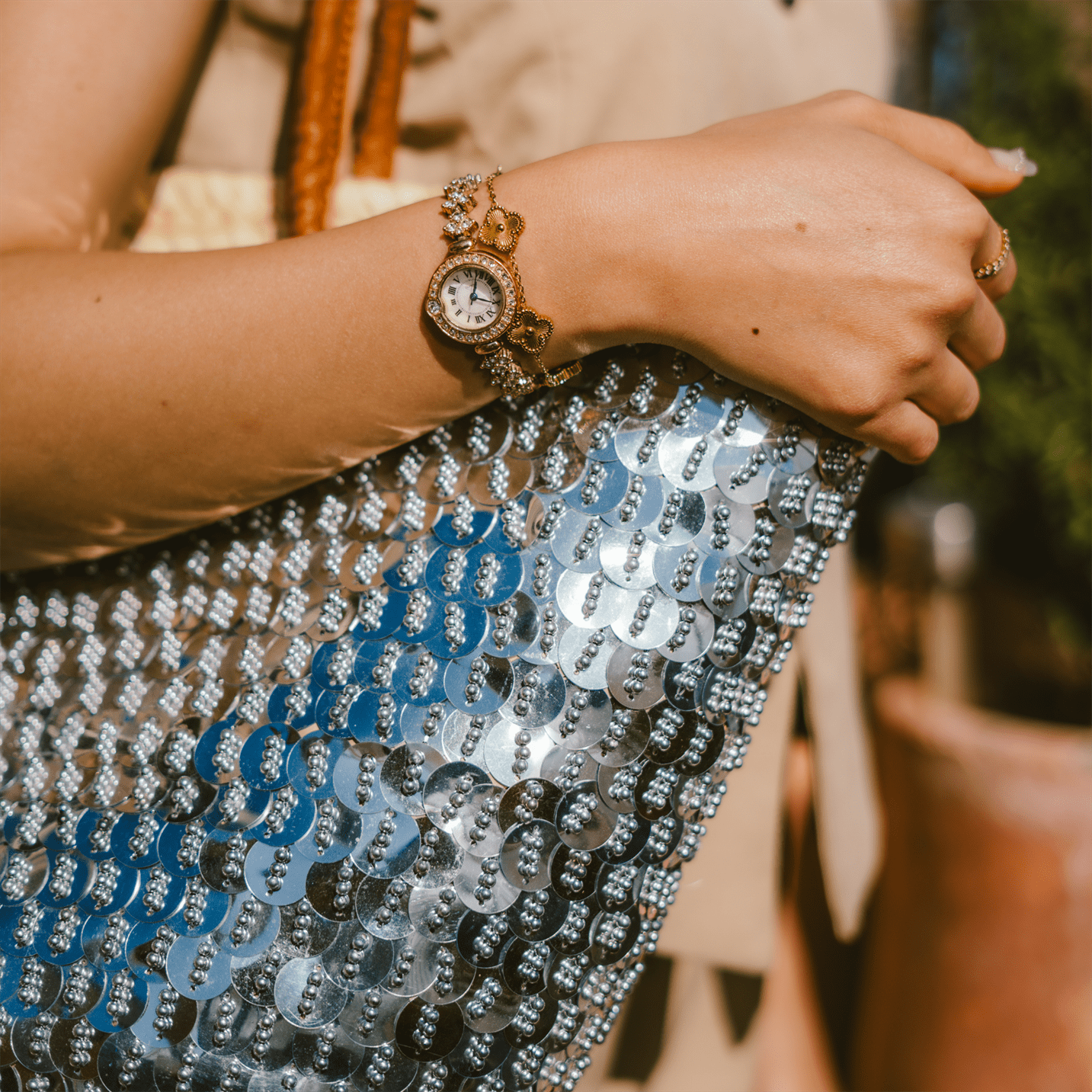 Sac Brillant en Osier